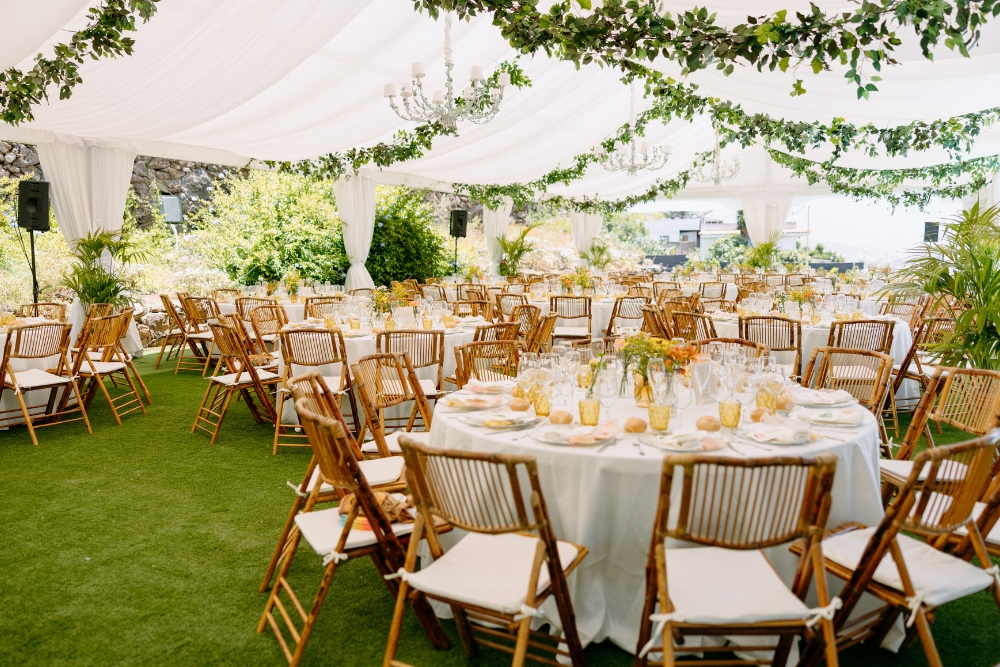 Carpa en el exterior para boda
